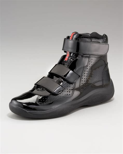 prada sneakres|high top Prada sneakers.